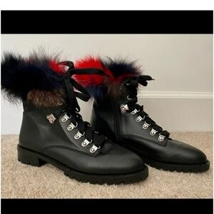 Rebecca MinkoffJaylin Fur Combat Boots size 6